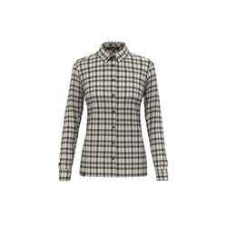 FANES FLANNEL 5 POLARLITE CAMICIA DONNA OATMEAL BLACK OUT